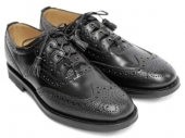 Black Ghillie Brogues Shoes